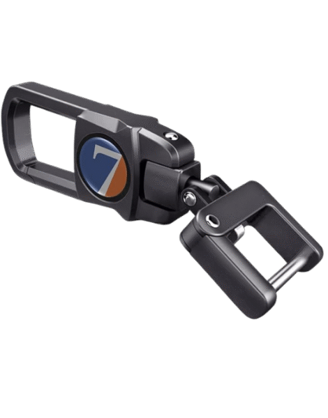 7Cylinder Metal Car Key Chain Replacement with Customizable Logo