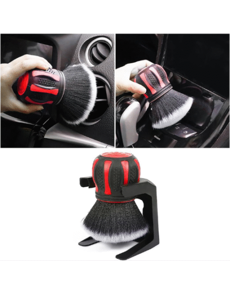 7Cylinder Ultra Soft Auto Interior Dusting Brush with Storage Rack