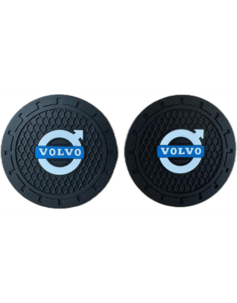 7Cylinder Silicolne 2.75 Inch Car Cup Holder Coster Compatible with Volvo, 2 Pcs