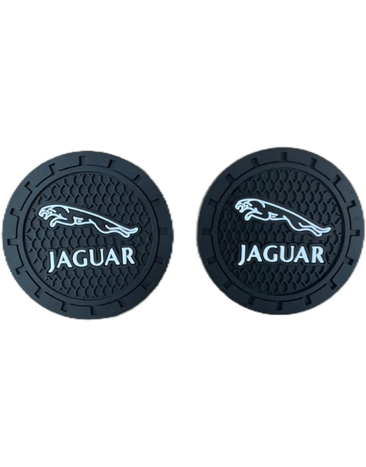 7Cylinder Silicolne 2.75 Inch Car Cup Holder Coster Compatible with Jaguar, 2 Pcs