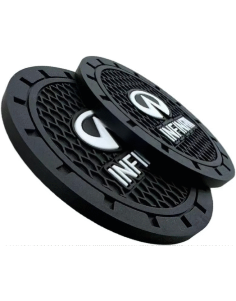 7Cylinder Silicolne 2.75 Inch Car Cup Holder Coster Compatible with Infiniti, 2 Pcs