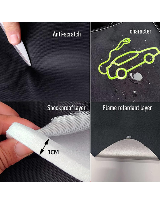 7Cylinder EV Cable Bag Storage & Organizer Compatible with Tesla & Volkwagen ID4 - Image 6