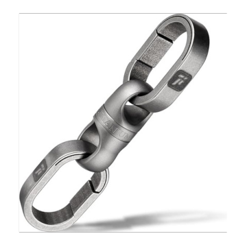 FEGVE Titanium Key Chain Rings, Small Heavy Duty Keychain Mini Key Holder Connector Keyrings for Keys