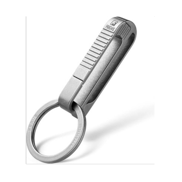 FEGVE Titanium Duty Belt Key Holders, Quick Release Keychain with Keyring for Keys,Gifts for Men Dad