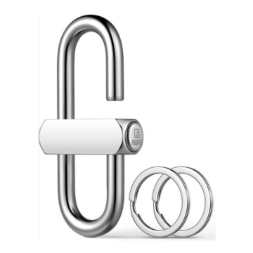 FEGVE Locking Carabiner Clip Heavy Duty - Durable Anti-Loss Keychain Holder Carabiner for Keys Water Bottle Backpack