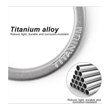 FEGVE Titanium Key Rings Split Rings 4 Packs, for Home Car Keys Organization, Non-Magnetic, Sandblasted - Image 4