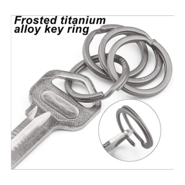 FEGVE Titanium Key Rings Split Rings 4 Packs, for Home Car Keys Organization, Non-Magnetic, Sandblasted - Image 5