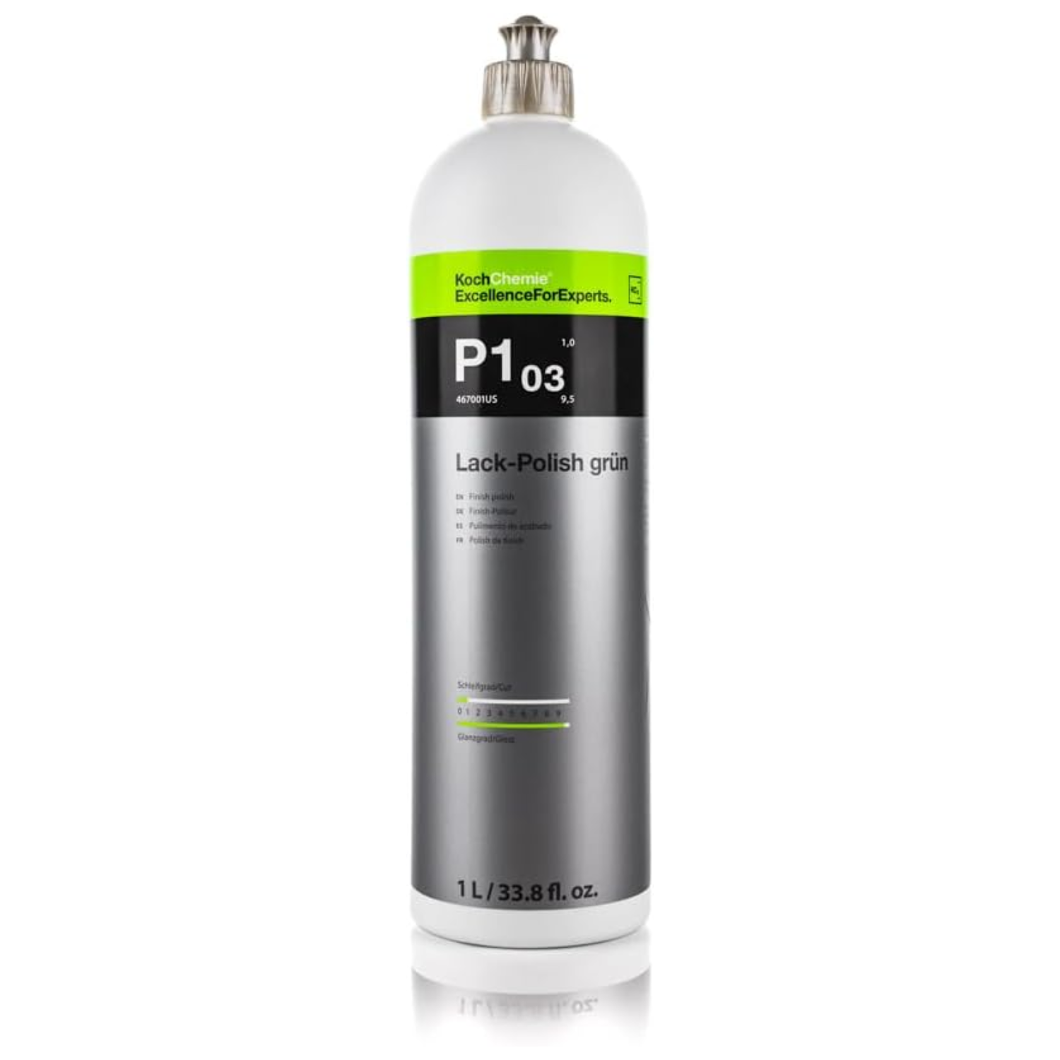Koch Chemie Lack Polish Grun P1.03 High Gloss Finish, 1 Liter.