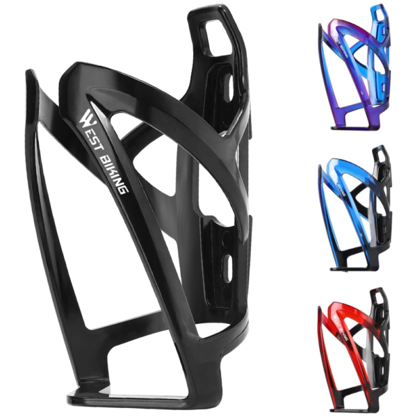 West Biking PC Bike Water Bottle Cage with Installation Tools - Black.