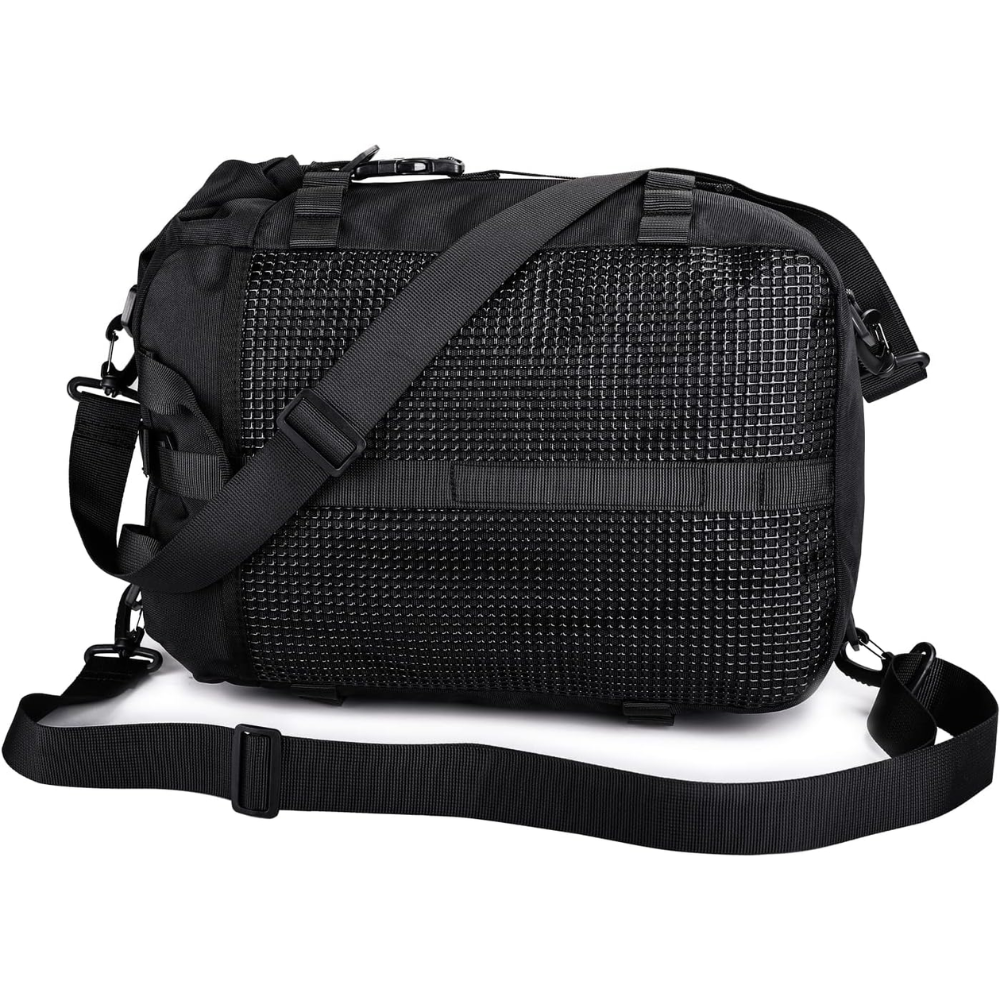 Rhinowalk Multifunctional Waterproof Motorcycle Rear Rack Trunk & Seat Bag – Black, 20 Liter - Image 6