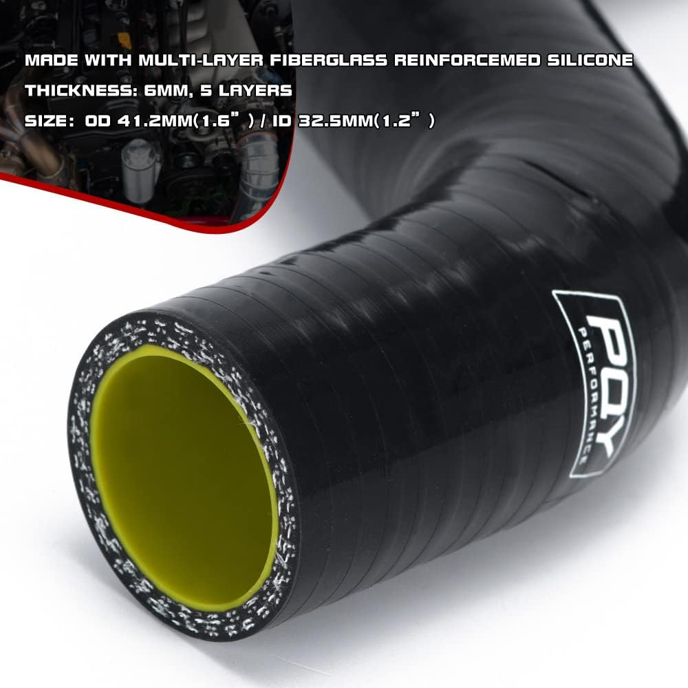 PQY K-Series Swap Silicone Radiator Hose – For Honda EG/EK/EF/DC2 – Black - Image 2