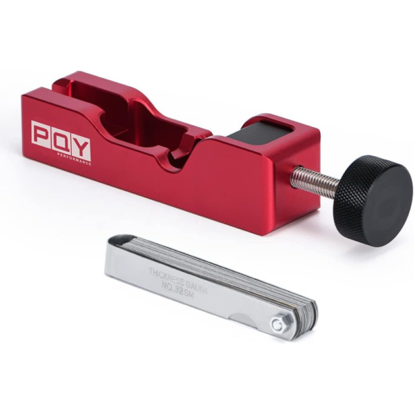 PQY Universal Spark Plug Gap Tool with Feeler Gauge – 10mm to 16mm – Red