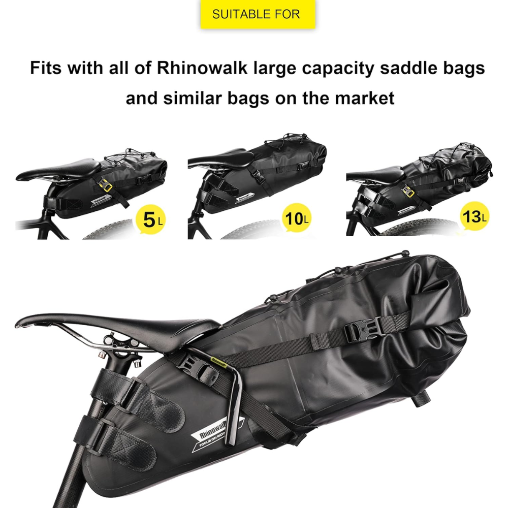 Rhinowalk Anti-Sway Saddle Bag Stabilizer – Black - Image 6