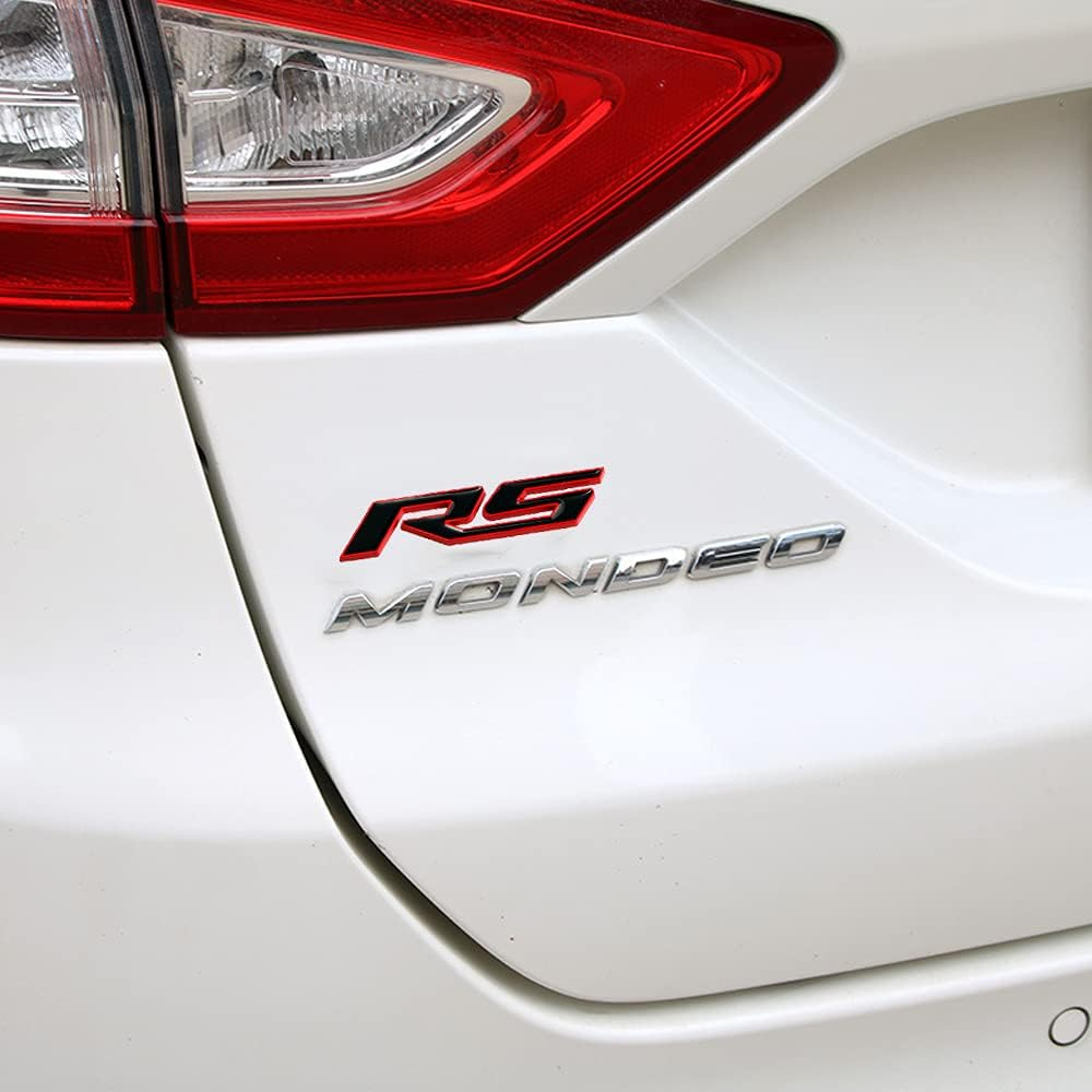 7Cylinder 3D Metal "RS" Emblem Badges – 2-Pack – Red & Black - Image 6