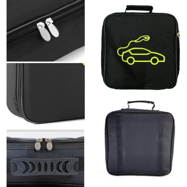 7Cylinder EV Cable Storage & Organizer Bag – Square Portable Carrying Case – Waterproof