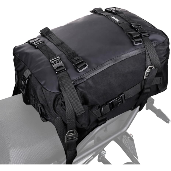 Rhinowalk 30L Waterproof Motorcycle Pannier Bag – Black