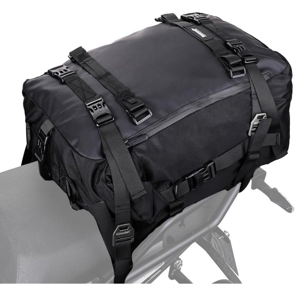 Rhinowalk 30L Waterproof Motorcycle Pannier Bag – Black