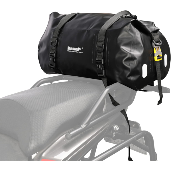 Rhinowalk 20L Waterproof Motorcycle Tail Bag – Black