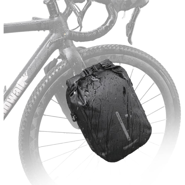 Rhinowalk 6L Waterproof Bicycle Pannier & Shoulder Bag – Black