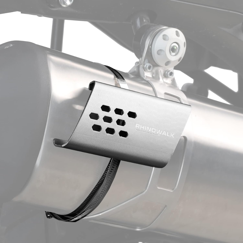 Rhinowalk Universal Silver Motorcycle Exhaust Heat Shield