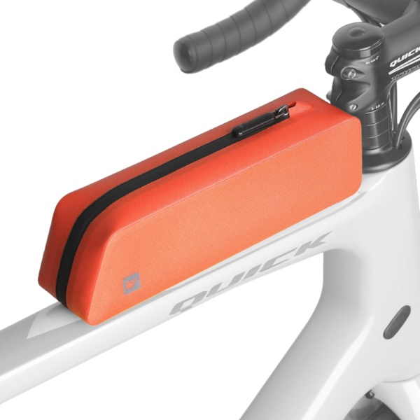 Rhinowalk Waterproof Bicycle Top Tube Frame Bag – Orange/Black