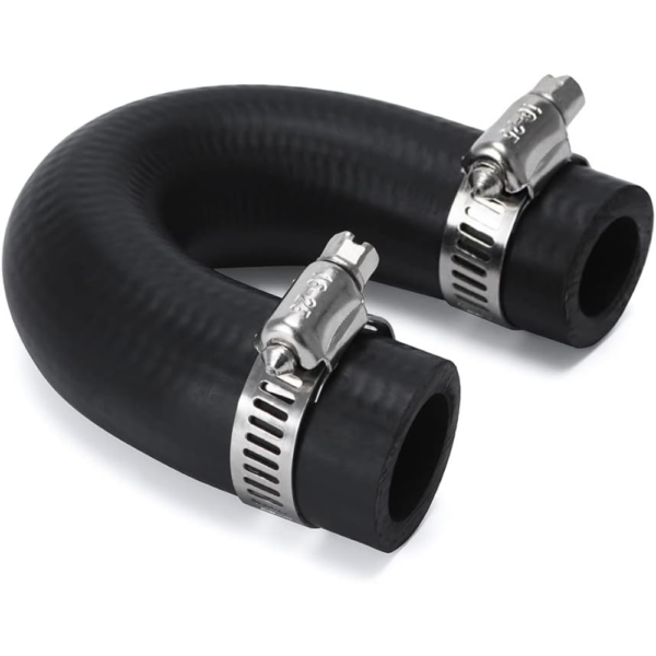 PQY Heater Core Crossover Coolant Hose with Clamps – For LS/LT Engines – Black