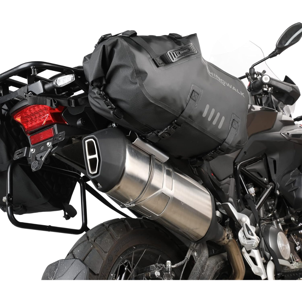 Rhinowalk Universal Silver Motorcycle Exhaust Heat Shield - Image 5
