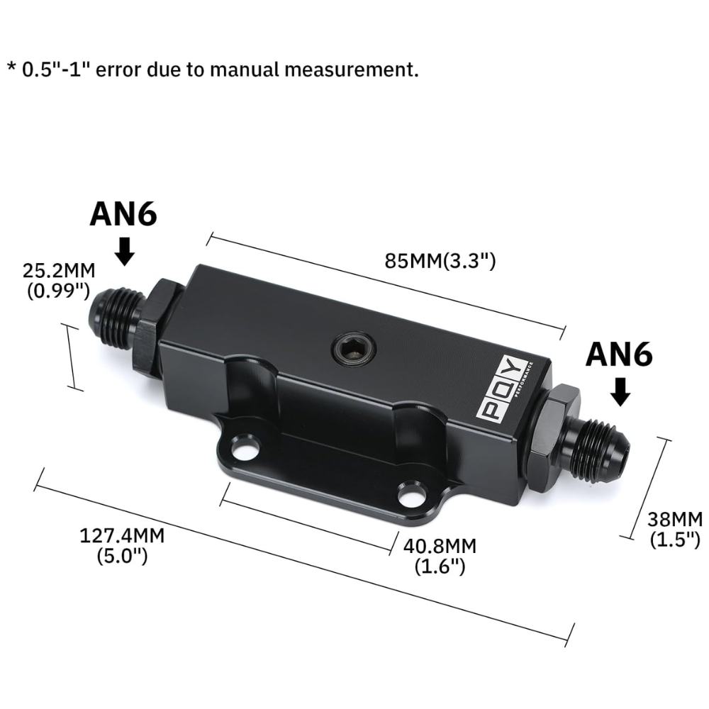 PQY Universal Inline Fuel Filter – 60 Micron with 1/8 NPT Port – Black - Image 5