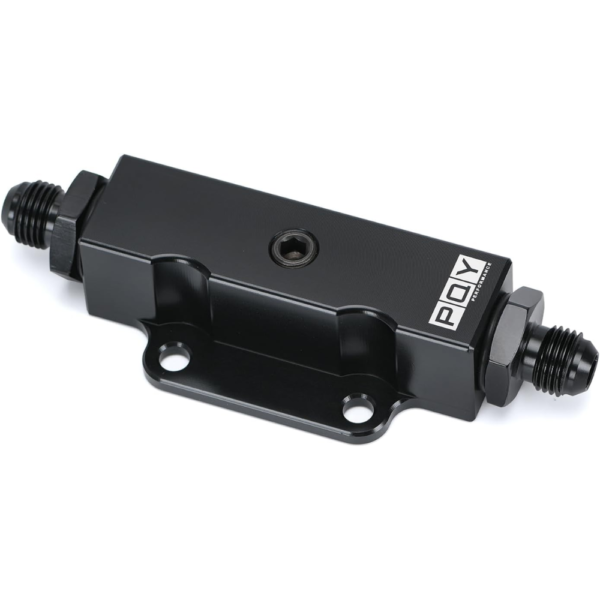 PQY Universal Inline Fuel Filter – 60 Micron with 1/8 NPT Port – Black