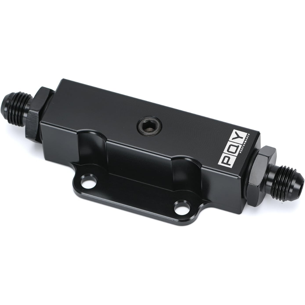 PQY Universal Inline Fuel Filter – 60 Micron with 1/8 NPT Port – Black