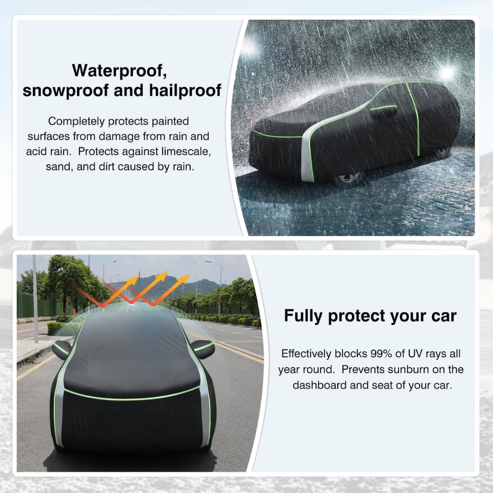 7Cylinder Cartist All-Weather Waterproof Full Car Cover – For 2000–2024 Chevrolet Tahoe – Black - Image 4