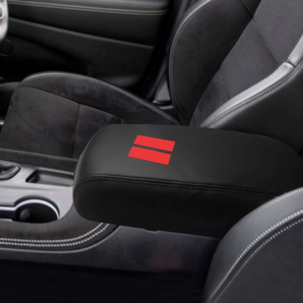 7Cylinder Leather Center Console Armrest Cover – For 2021–2023 Dodge Durango – Black