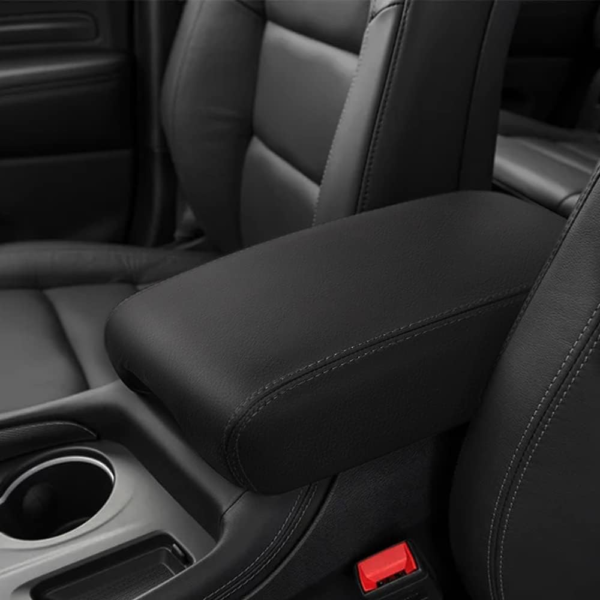 7Cylinder Leather Center Console Armrest Cover – For 2011–2021 Dodge Durango – Black