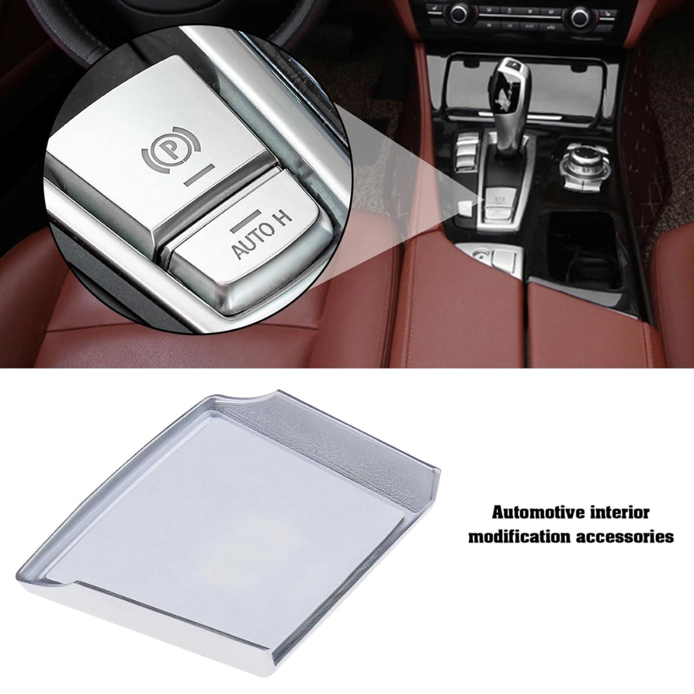 7Cylinder Chrome Parking Brake & Auto H Switch Cover – For BMW 5, 6, 7 Series, X3, X4, X5, X6 - Image 3