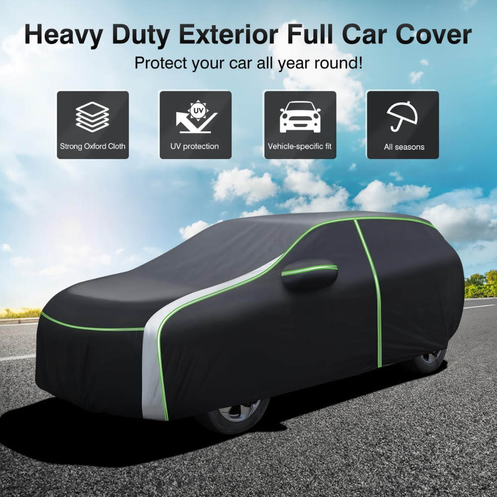 7Cylinder Cartist All-Weather Waterproof Full Car Cover – For 2000–2024 Chevrolet Tahoe – Black - Image 2