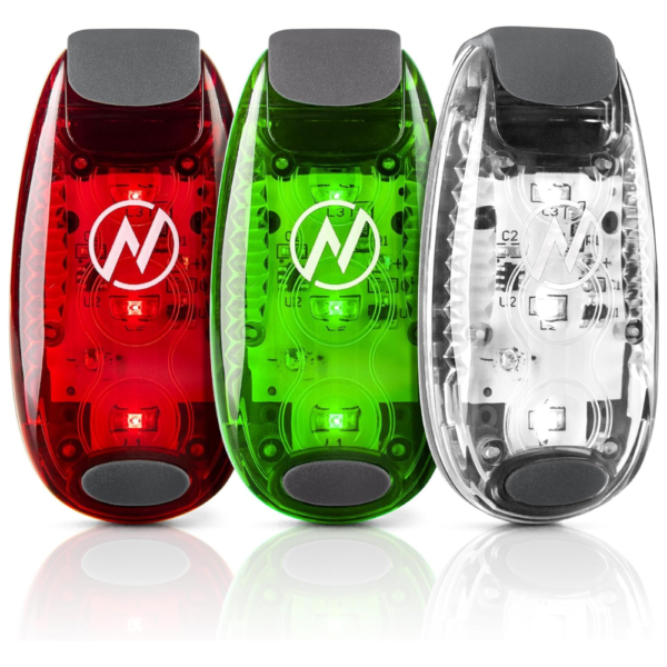 7Cylinder KayaLuma Clip-On LED Marine Navigation Lights – IPX5 Waterproof – 3-Pack