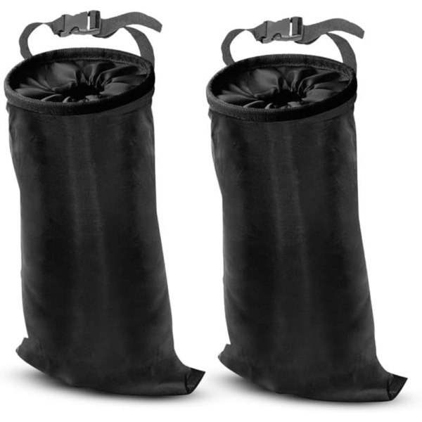 7Cylinder EcoNour Hanging Car Trash Bag – 2-Pack – Waterproof Oxford Fabric