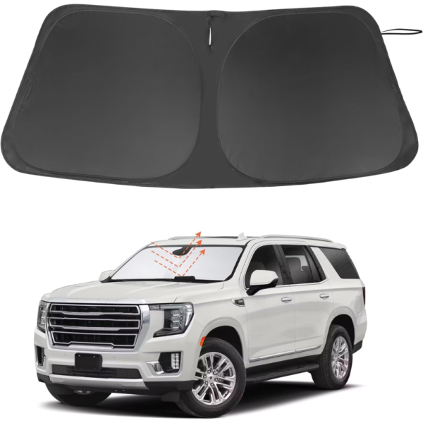 7Cylinder Custom Fit Windshield Sun Shade – For 2021–2025 GMC Yukon XL – Black