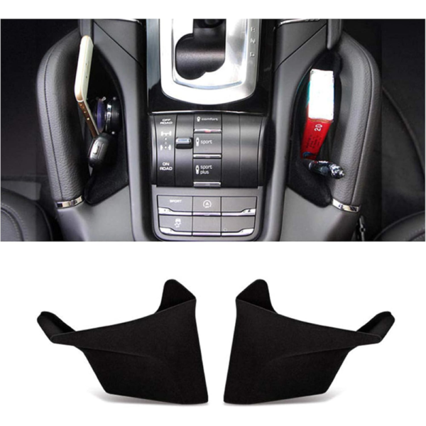 7Cylinder Porsche Cayenne Center Console Side Storage Organizers – 2-Pack – Black