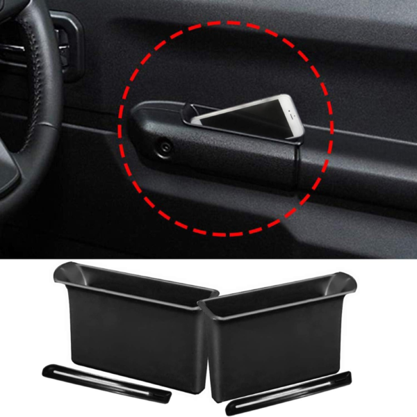 7Cylinder Front Door Side Storage Handle Pockets – For 2019–2023 Suzuki Jimny – 2-Pack