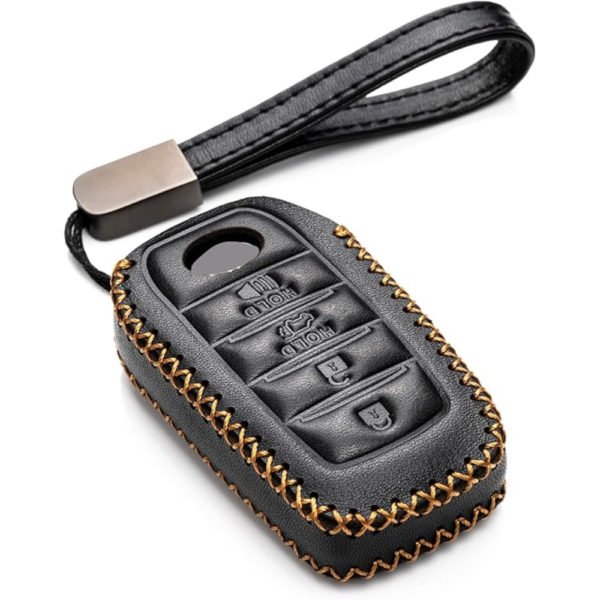 7Cylinder Toyota Smart Key Case – Genuine Leather – Black