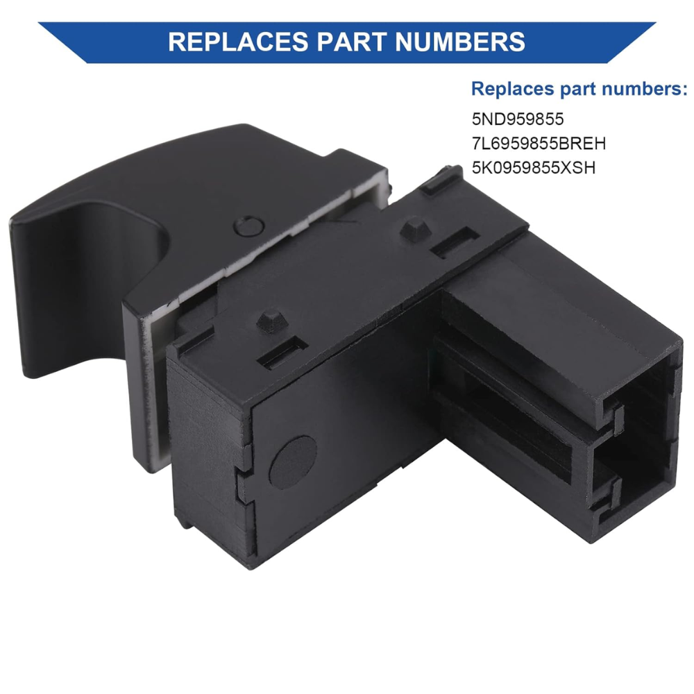 7Cylinder VW Power Window Switch – Passenger Side-Black - Image 5