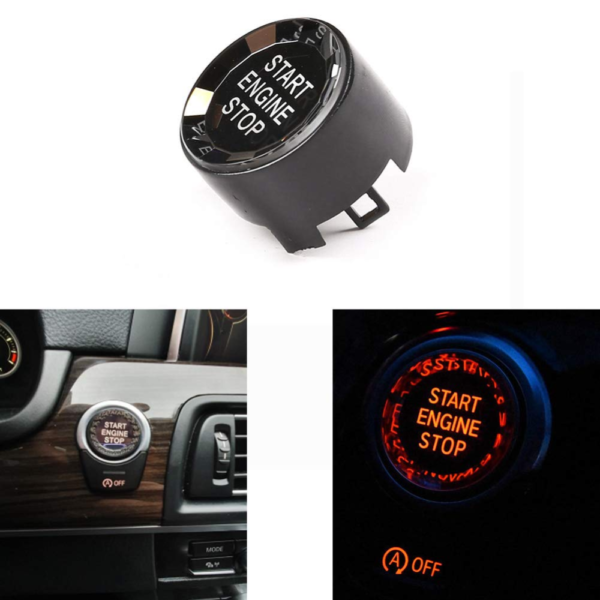 7Cylinder BMW Crystal Start Stop Engine Switch Button – F/G Chassis – Black