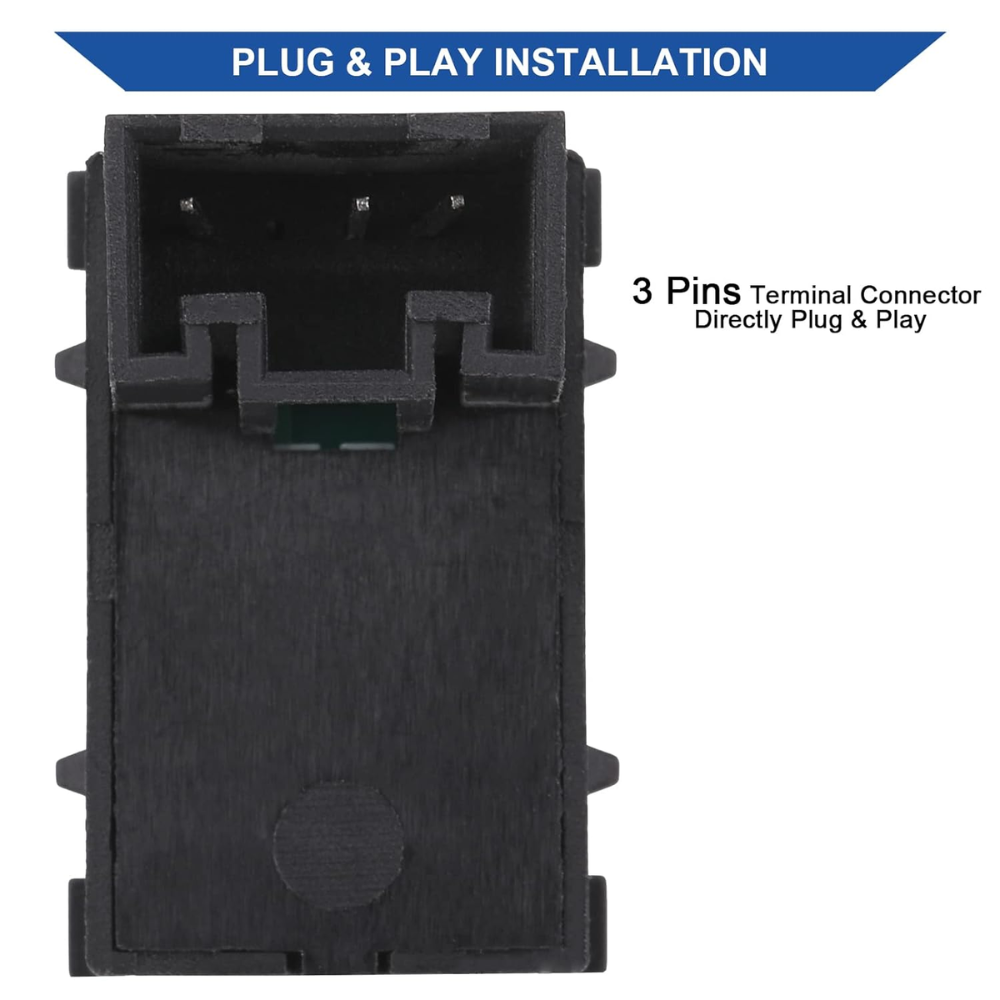 7Cylinder VW Power Window Switch – Passenger Side-Black - Image 3