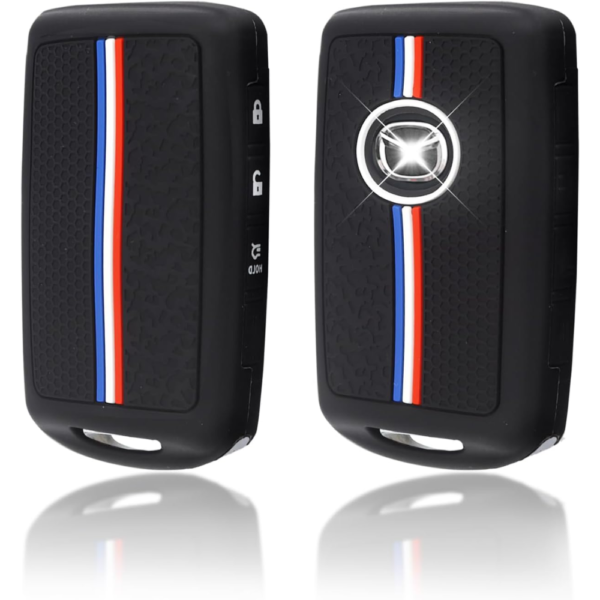 7Cylinder Mazda Key Fob Cover – 3-Button Protector – Black