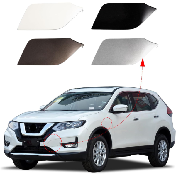 7Cylinder Nissan X-Trail/Rogue Tow Hook Cover – Front Bumper Cap – White