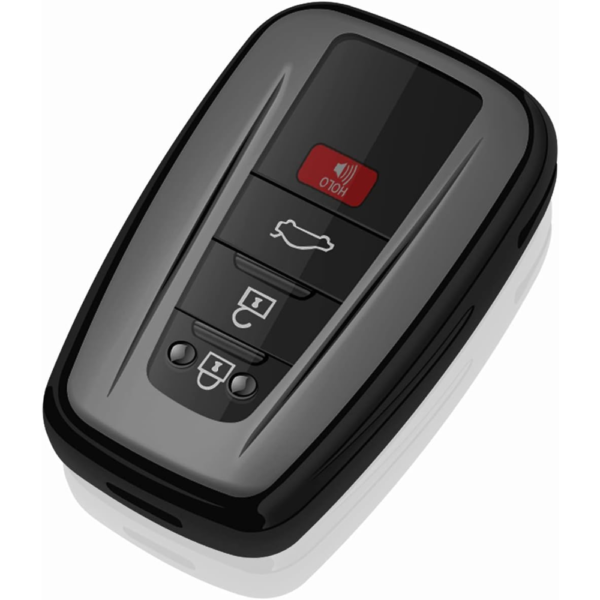 7Cylinder Toyota Key Fob Cover – Special Soft TPU – Black
