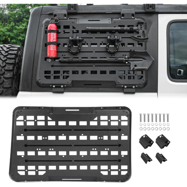 OMU Rear Window MOLLE Storage Panel Jeep Wrangler JL 4-Door Passenger Side - Off-Road Storage Dubai UAE