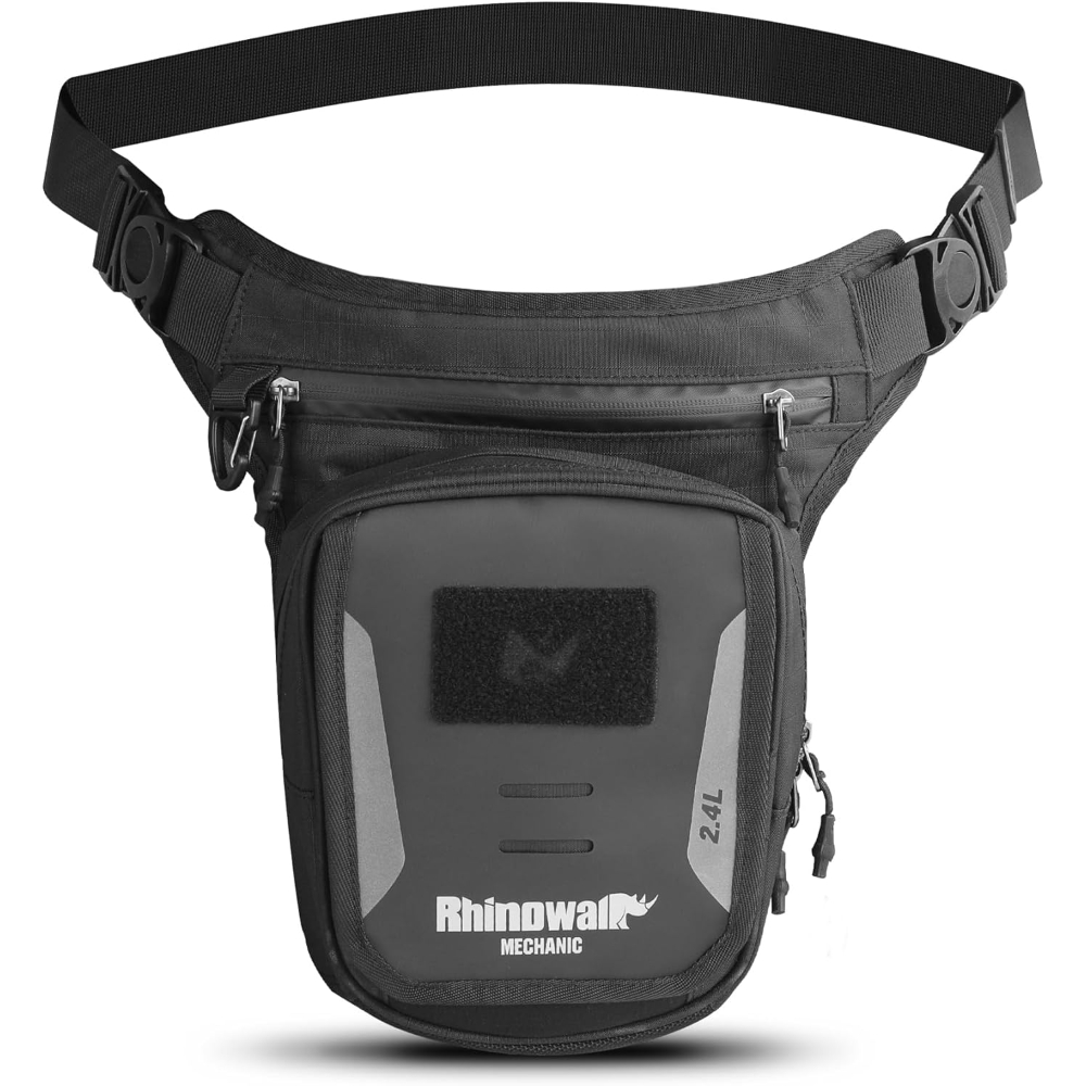 Rhinowalk Magnetic Motorcycle Fuel Tank Bag 2.4L Black with Phone Window - Dubai UAE