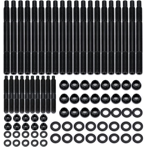 PQY 12-Point Cylinder Head Stud Bolts Kit Chromoly Steel for Chevy LS1 LS3 LS6 Engines - Performance Dubai UAE